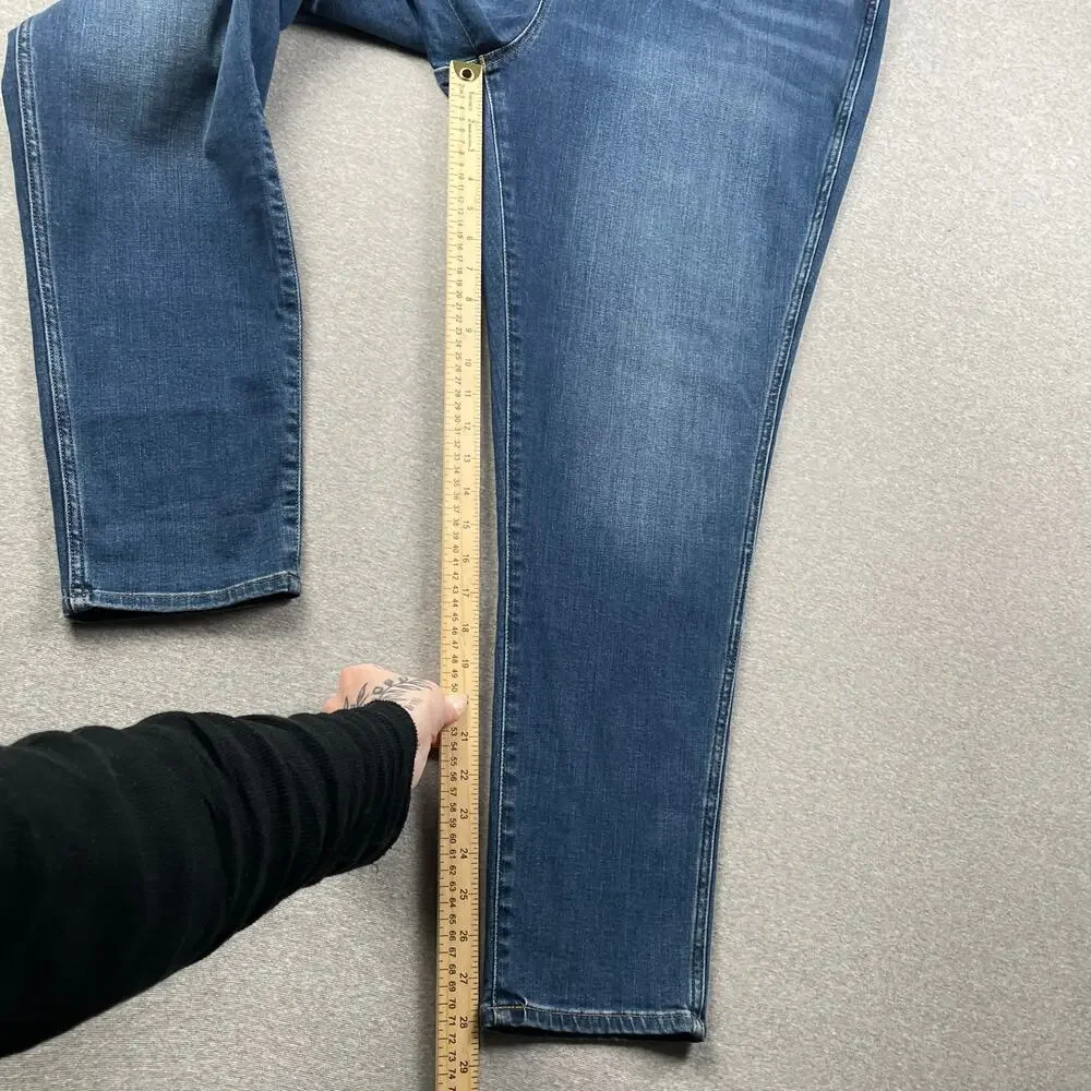 Madewell Jeans Womens 37 Blue Skinny Roadtripper High Rise Stretch Medium Wash